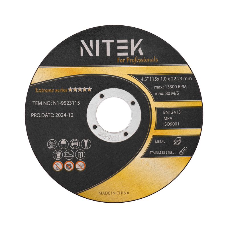 صفحه برش استیل نیتک مدل مینی استیل بر 115x1.0 سایز 115 میلی‌متر بسته 50 عددی